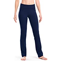 Safort Pantalones de 71 cm - 76 cm - 81 cm - 86 cm para Yoga- Pierna Recta- Tiro Alto-Regular- Cuatro Bolsillos- UPF50+